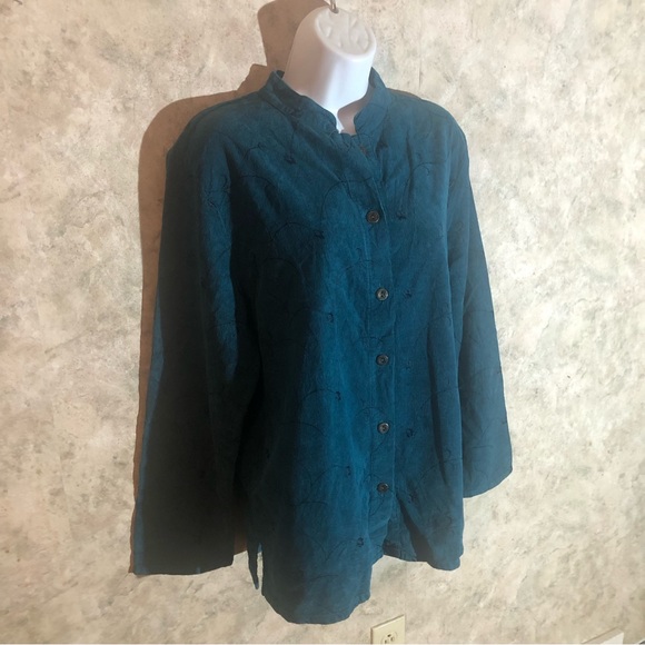 Rustic Outfitters Corduroy Long Sleeve Blouse - Picture 6 of 9